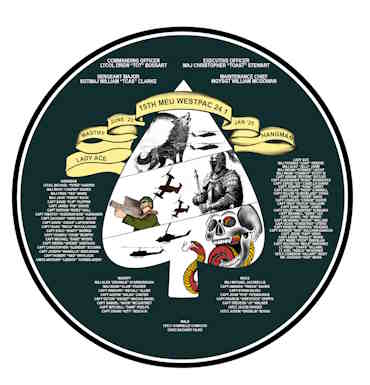 15th MEU Individual Deployment Plaque (June 23 – Jan 25)