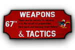 67th Weapons & Tactics Plaque