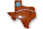 Texas Shaped Plaque